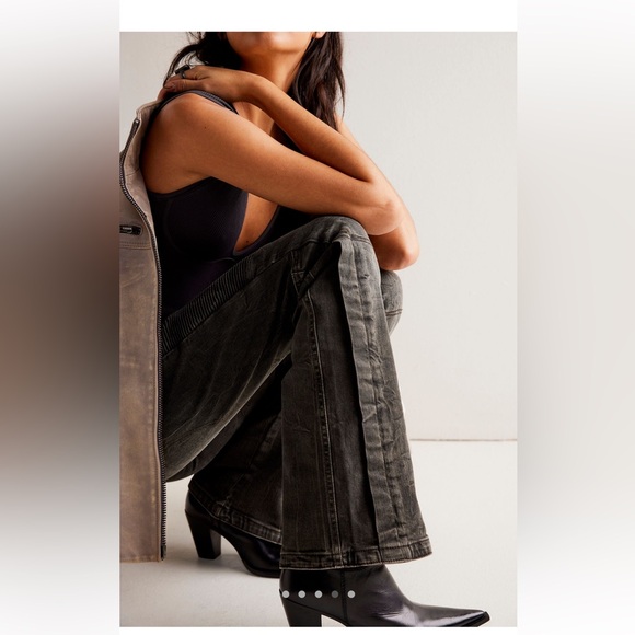 NWOT Free People Vector Moto Flare - Picture 10 of 11